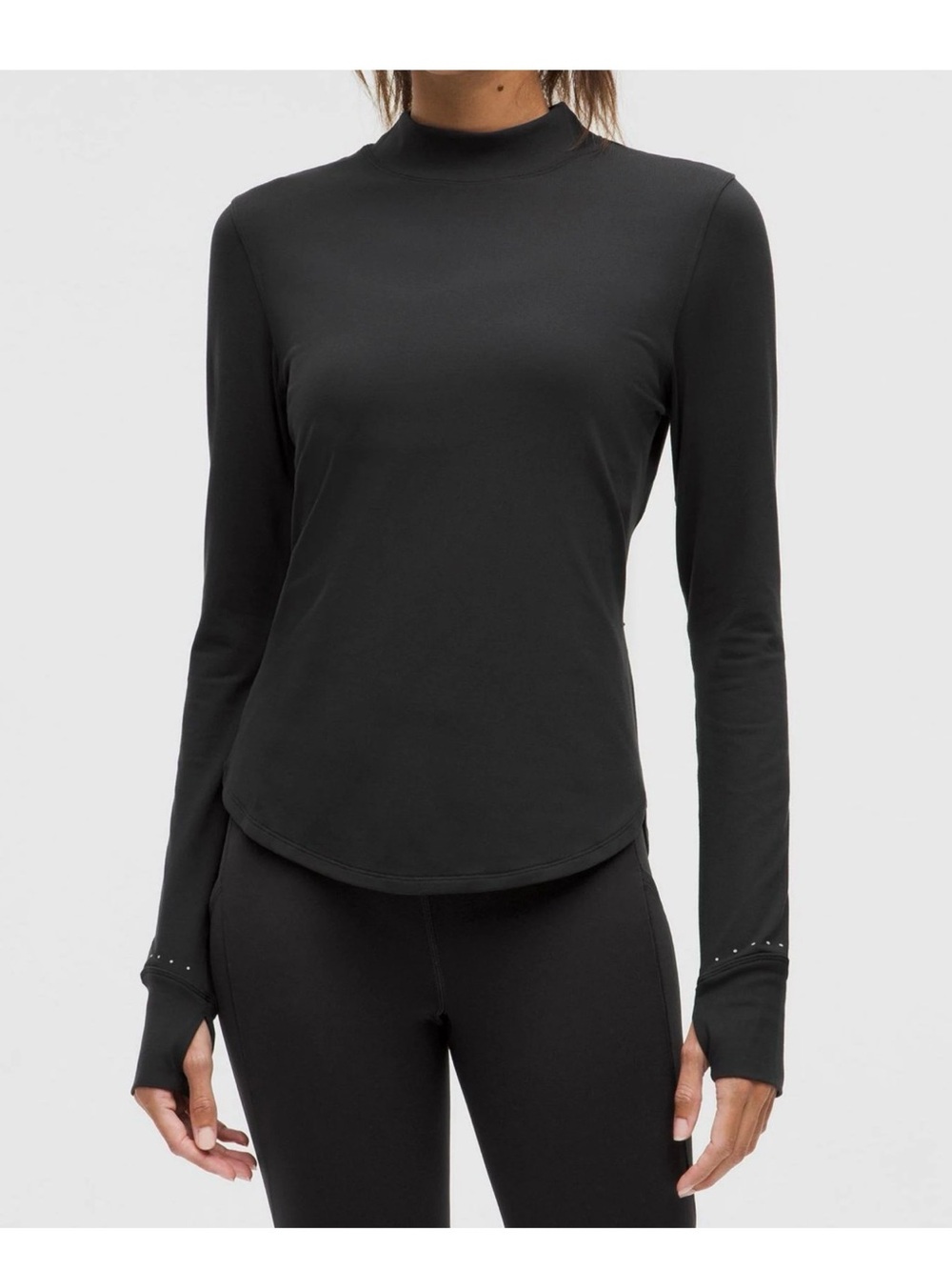 Running Mockneck Long-Sleeve Shirt Size 10 LuluLemon